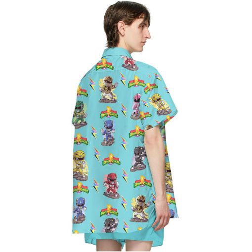 Gearhuman 3D Mighty Morphin Power Rangers Hawaii Shirt - Image 4