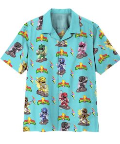 Gearhuman 3D Mighty Morphin Power Rangers Hawaii Shirt