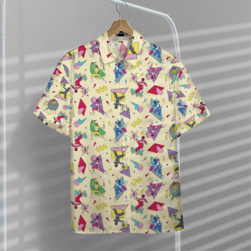 Gearhuman 3D Mighty Morphin Power Rangers Hawaii Shirt - Image 5