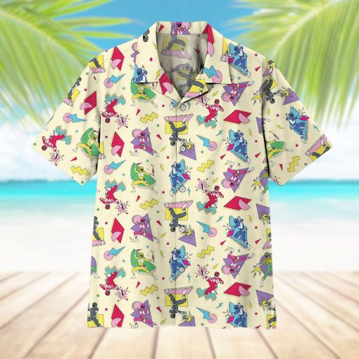 Gearhuman 3D Mighty Morphin Power Rangers Hawaii Shirt - Image 6