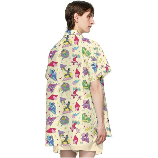 Gearhuman 3D Mighty Morphin Power Rangers Hawaii Shirt - Image 4