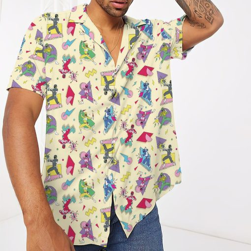 Gearhuman 3D Mighty Morphin Power Rangers Hawaii Shirt - Image 3