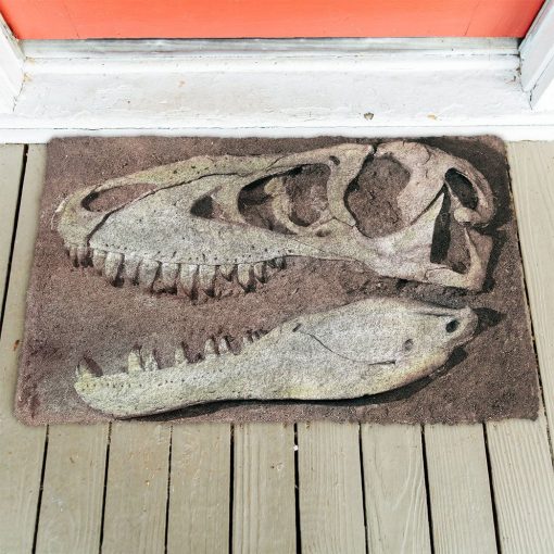 Gearhuman 3D T-rex Head Fossil Doormat - Image 3