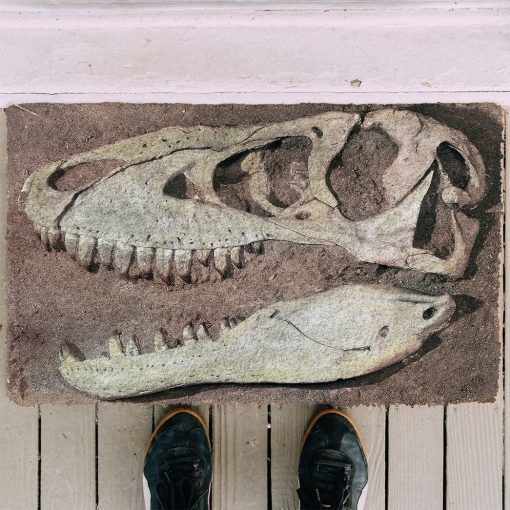Gearhuman 3D T-rex Head Fossil Doormat - Image 2