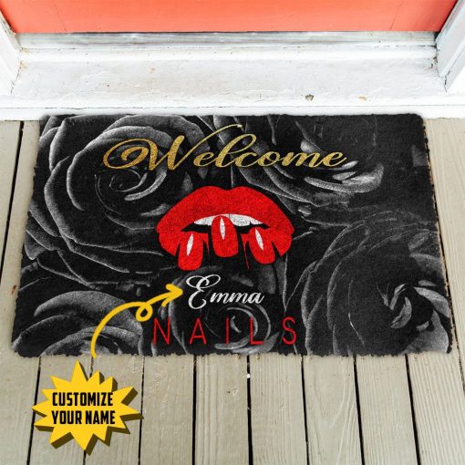 Gearhuman 3D Welcome Nail Salon Custom Name Doormat - Image 2