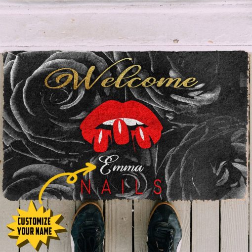 Gearhuman 3D Welcome Nail Salon Custom Name Doormat - Image 3