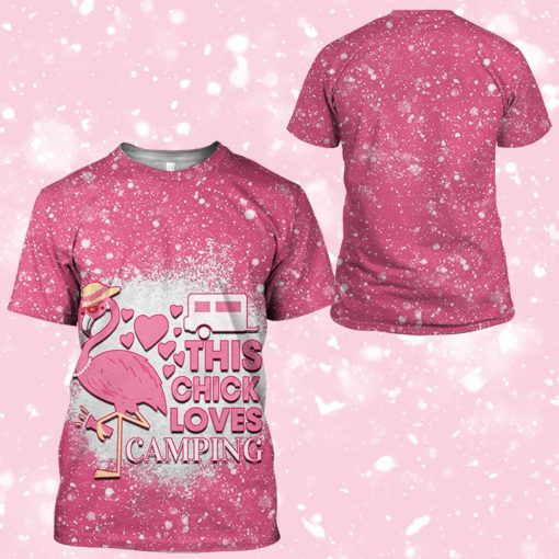 Gearhuman 3D Gearhuman Twinkle Camping Flamingo Tshirt Hoodie Apparel - Image 11