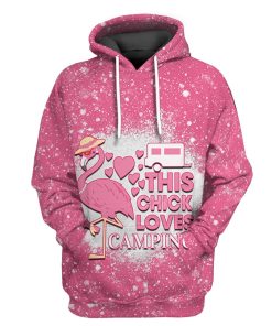 Gearhuman 3D Gearhuman Twinkle Camping Flamingo Tshirt Hoodie Apparel