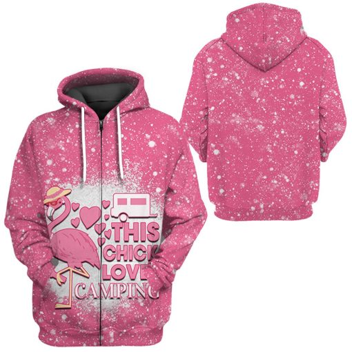 Gearhuman 3D Gearhuman Twinkle Camping Flamingo Tshirt Hoodie Apparel - Image 8