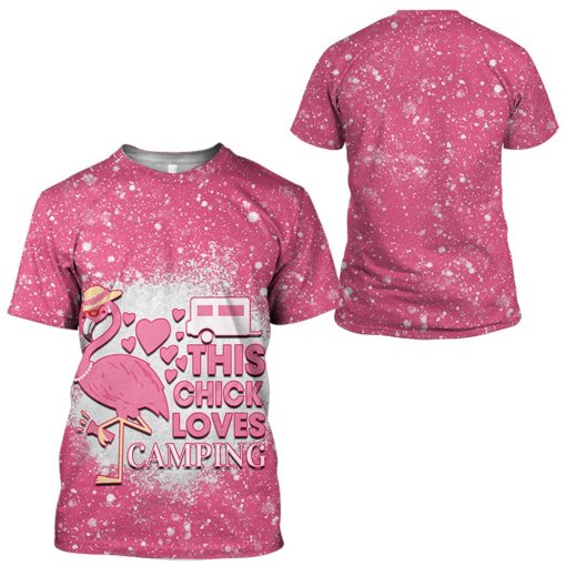 Gearhuman 3D Gearhuman Twinkle Camping Flamingo Tshirt Hoodie Apparel - Image 7