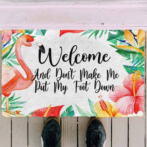 Gearhuman 3D Welcome And Don't Make Me Put My Foot Down Doormat - Image 4