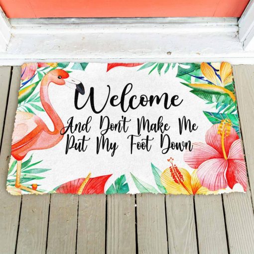 Gearhuman 3D Welcome And Don't Make Me Put My Foot Down Doormat - Image 3