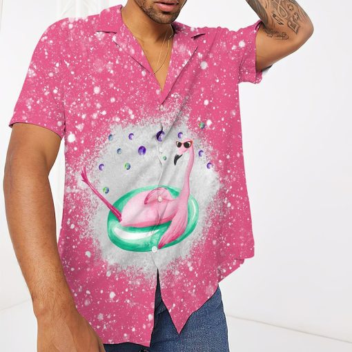 Gearhuman 3D Twinkle Pink Flamingo Hawaii Shirt - Image 5