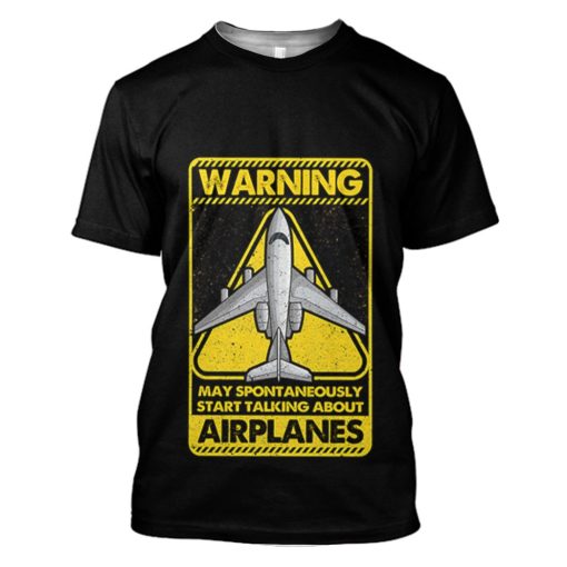Gearhuman 3D Wanring May Talking About Airplanes Tshirt Hoodie Apparel 3 Gearhuman 3D Wanring May Talking About Airplanes Tshirt Hoodie Apparel - Image 3