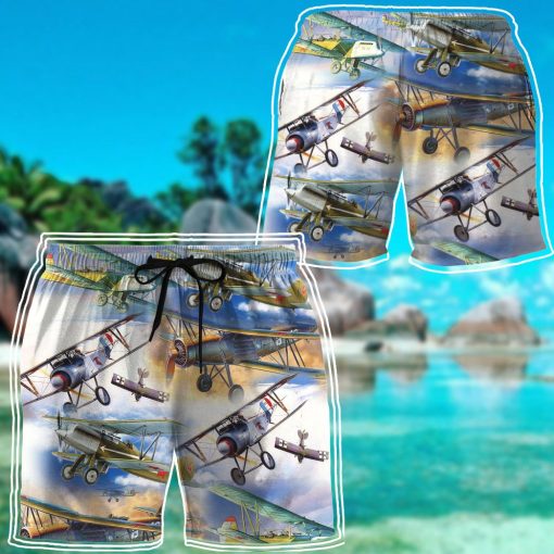 Gearhuman 3D Retro Aircrafts Shorts - Image 6