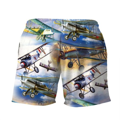 Gearhuman 3D Retro Aircrafts Shorts - Image 2