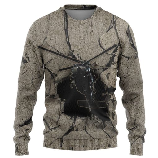 Gearhuman 3D Helicopter Flying Through Tshirt Hoodie Apparel 2 Gearhuman 3D Helicopter Flying Through Tshirt Hoodie Apparel - Image 2