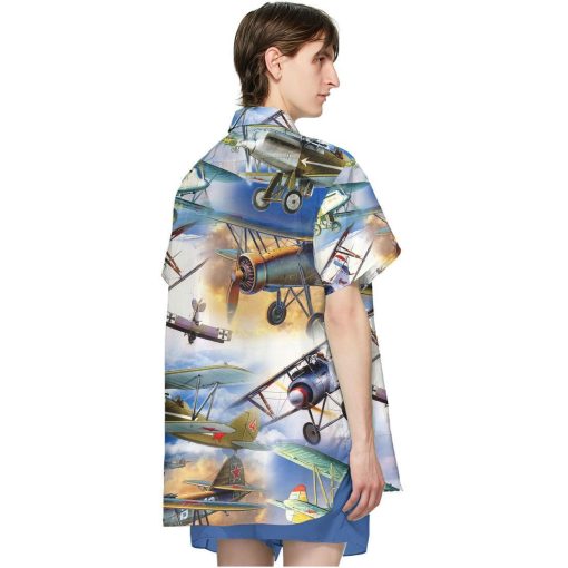 Gearhuman 3D Retro Aircraft Hawaii Shirt