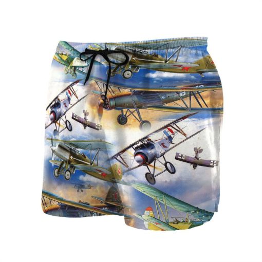 Gearhuman 3D Retro Aircraft Hawaii Shirt