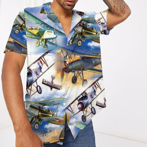 Gearhuman 3D Retro Aircraft Hawaii Shirt