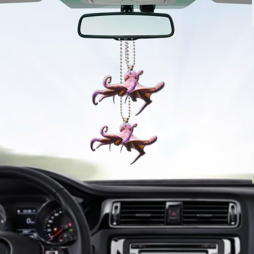 Gearhuman 3D Red Octopus Car Hanging - Image 4