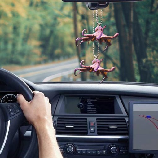Gearhuman 3D Red Octopus Car Hanging - Image 5