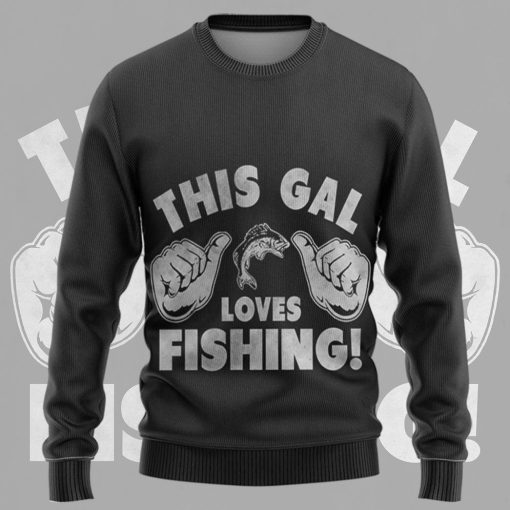 Gearhuman 3D This Gal Loves Fishing Tshirt Hoodie Apparel - Image 10