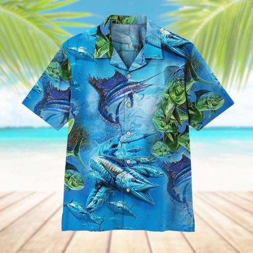 Gearhuman 3D Sea Fishing Hawaii Shirt - Image 13