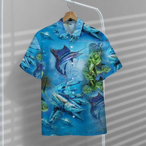 Gearhuman 3D Sea Fishing Hawaii Shirt - Image 11