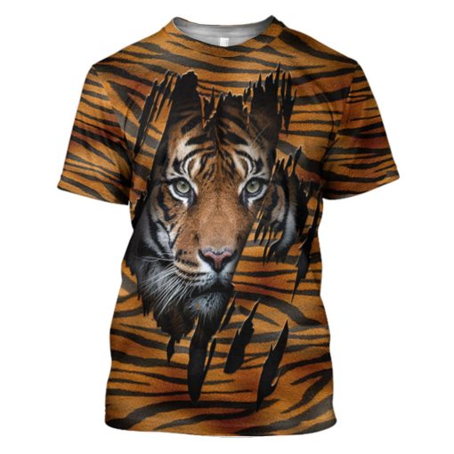 Gearhuman 3D Tiger Tshirt Hoodie Apparel - Image 3