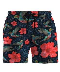 Gearhuman 3D Paisley Humming Bird Shorts