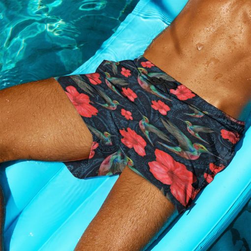 Gearhuman 3D Paisley Humming Bird Shorts