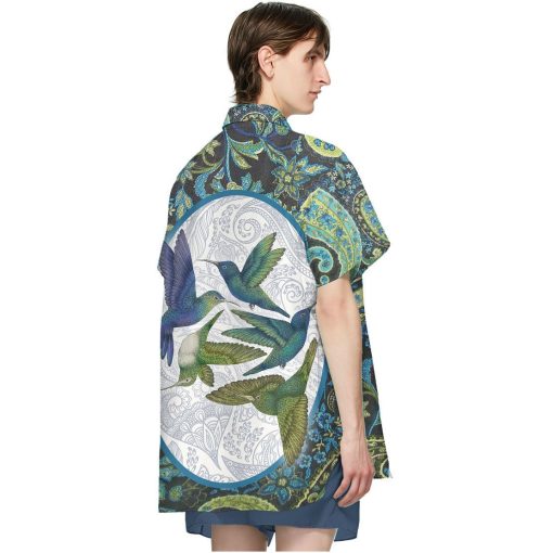Gearhuman 3D Hummingbird Flying Hawaii Shirt - Image 4