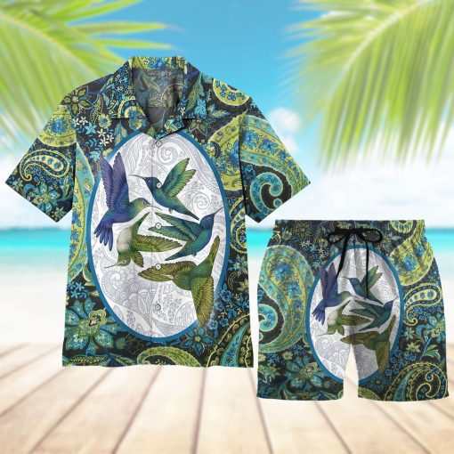 Gearhuman 3D Hummingbird Flying Hawaii Shirt - Image 5