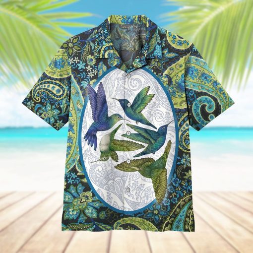 Gearhuman 3D Hummingbird Flying Hawaii Shirt - Image 6