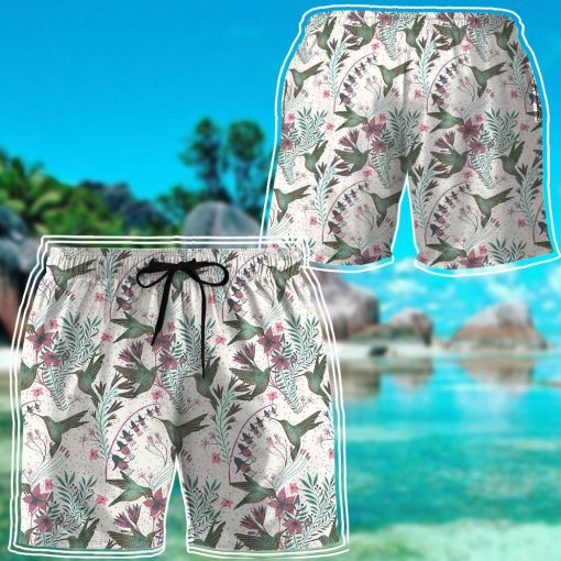Gearhuman 3D Hummingbird With Columbine Flower Shorts - Image 6