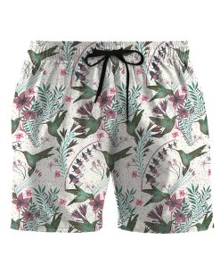 Gearhuman 3D Hummingbird With Columbine Flower Shorts