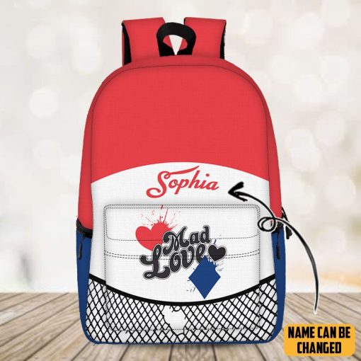 Gearhuman 3D Mad Love Of HQ Custom Name Backpack - Image 4