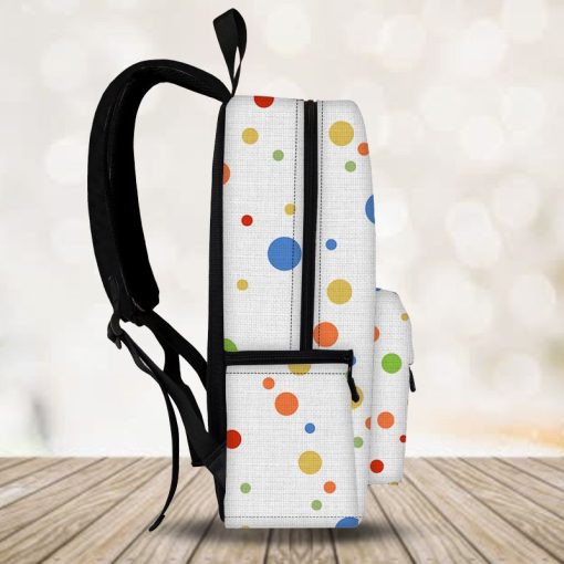 Gearhuman 3D Polka Dot Custom Name Backpack - Image 6