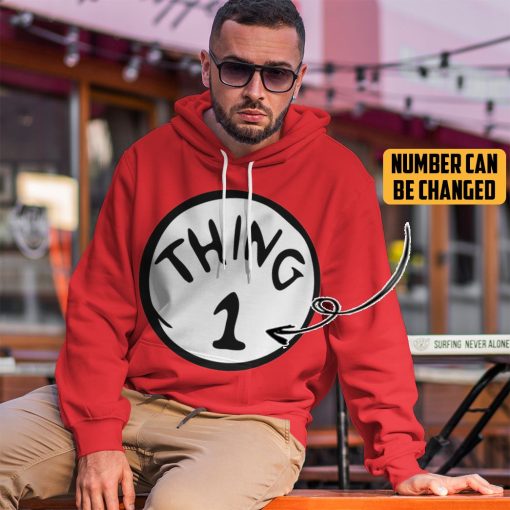 Gearhuman 3D Thing 1 Custom Number Tshirt Hoodie Apparel - Image 13