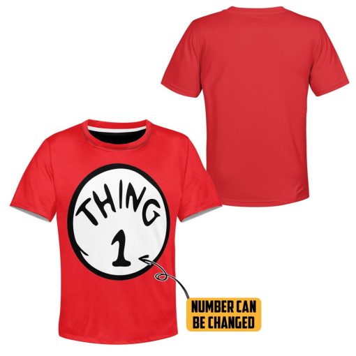 Gearhuman 3D Thing 1 Custom Number Kid Tshirt Hoodie Apparel 6 Gearhuman 3D Thing 1 Custom Number Kid Tshirt Hoodie Apparel - Image 6