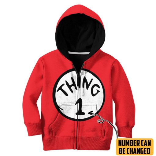 Gearhuman 3D Thing 1 Custom Number Kid Tshirt Hoodie Apparel 4 Gearhuman 3D Thing 1 Custom Number Kid Tshirt Hoodie Apparel - Image 4
