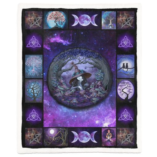 Gearhuman 3D Tree Of Life Wicca Blanket