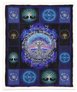 Gearhuman 3D Tree Of Life Wicca Blanket