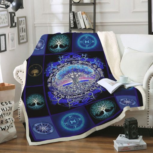 Gearhuman 3D Tree Of Life Wicca Blanket - Image 3