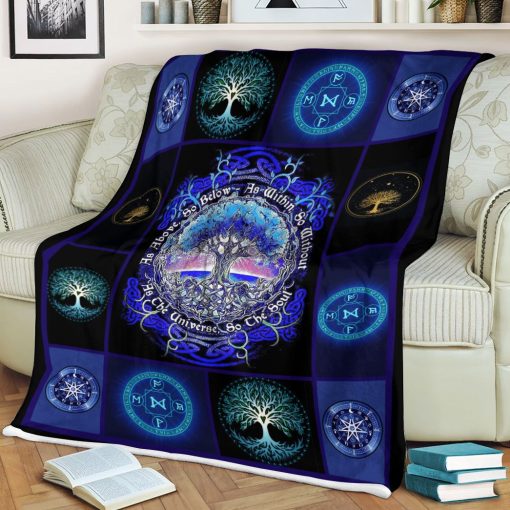 Gearhuman 3D Tree Of Life Wicca Blanket - Image 5
