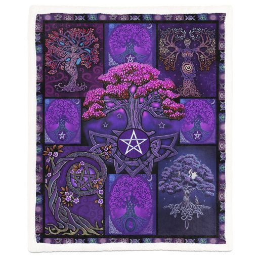 Gearhuman 3D Tree Of Life Wicca Blanket