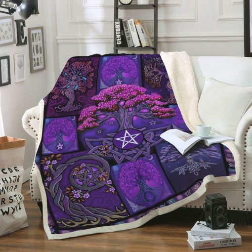 Gearhuman 3D Tree Of Life Wicca Blanket - Image 5