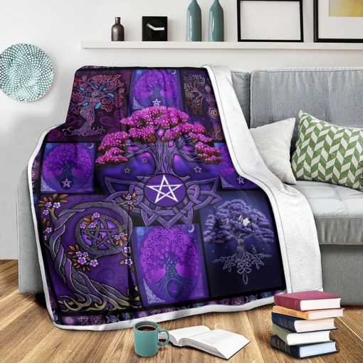 Gearhuman 3D Tree Of Life Wicca Blanket - Image 3