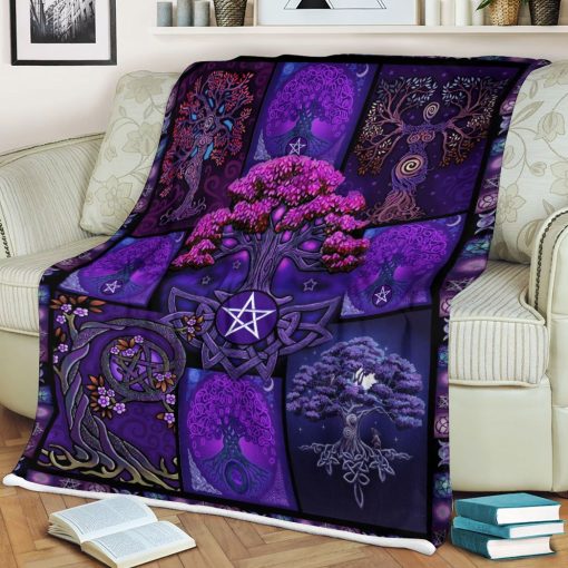 Gearhuman 3D Tree Of Life Wicca Blanket - Image 4
